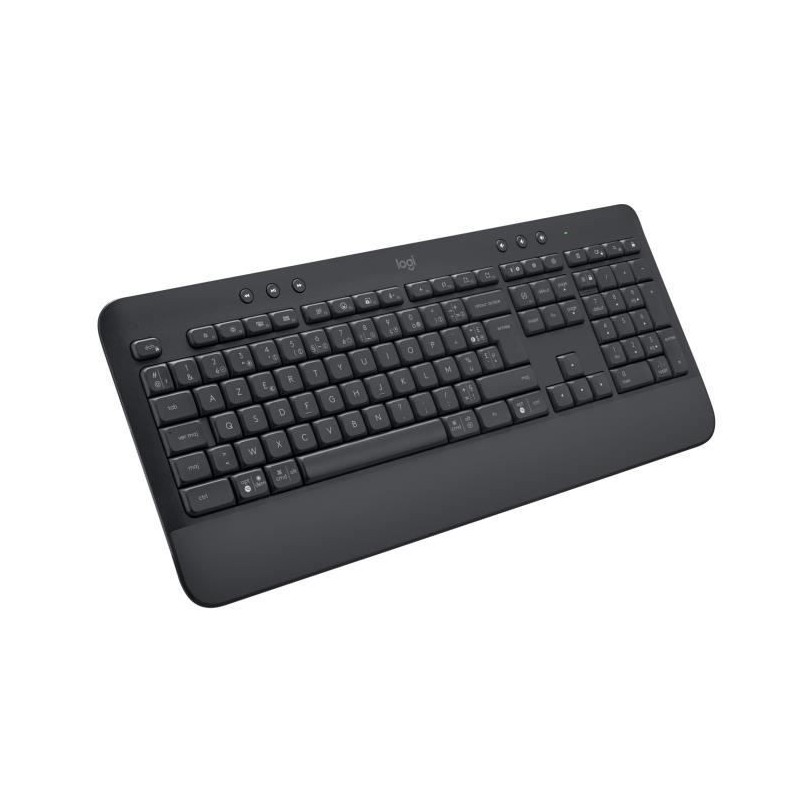 Clavier Logitech Signature K650, Clavier sans fil Ergonomique Entier avec Repose-Poignets - Graphite