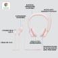 Casque - Filaire - Logitech - H390 - Stéréo, Microphone intégré, Antibruit - Rose